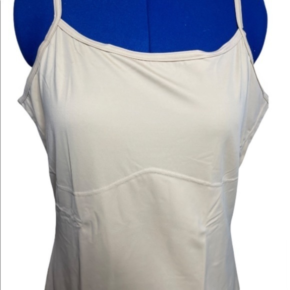 New Comfort Choice 1X/22/24 nude stretch adjustable strap shapewear dress - Picture 9 of 10